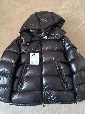 Moncler down jacket, black